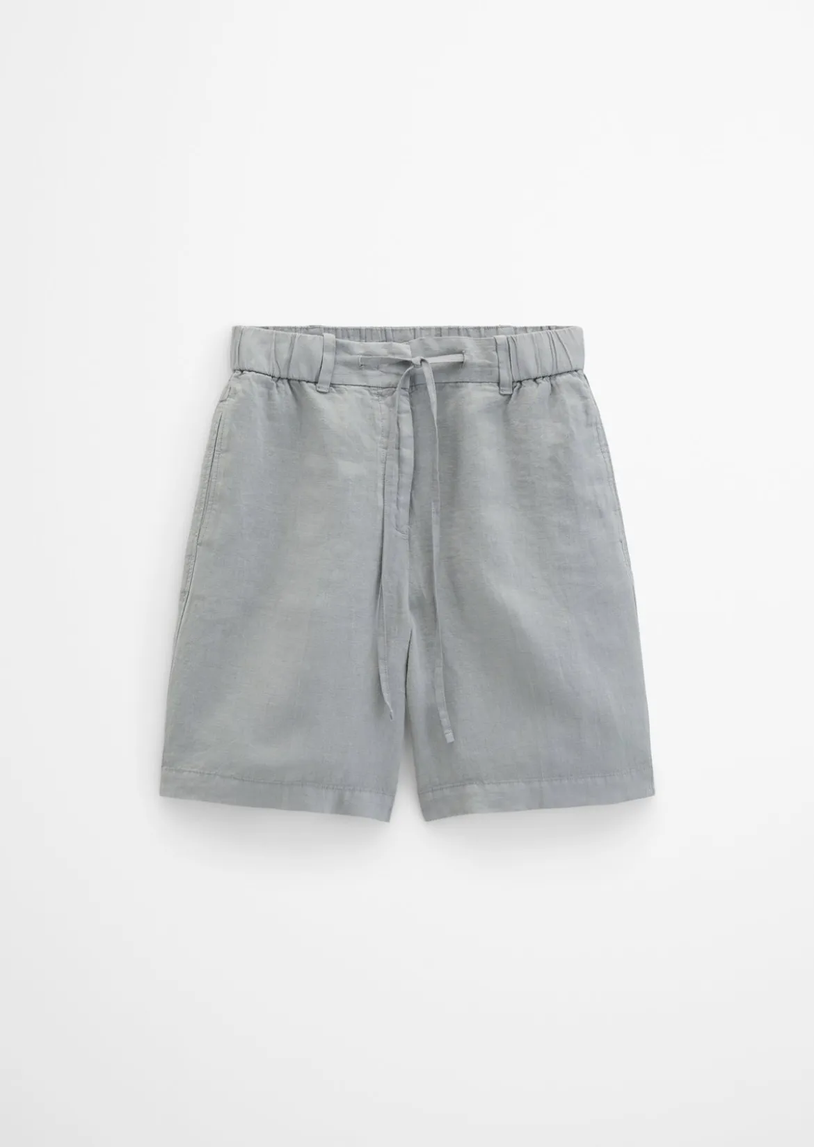 Leinenshorts relaxed mit elastischem Bund