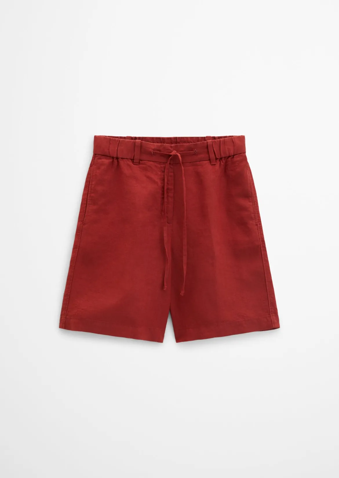 Leinenshorts wide mit elastischem Tunnelzug-Bund