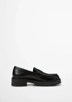 Loafer mit robuster Profil-Laufsohle