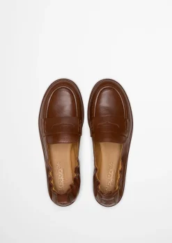 Loafer Model Alva mit elastischer Fersenkante