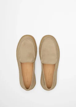 Loafer Model Kara aus geöltem Veloursleder