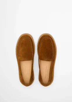 Loafer Model Kara aus geöltem Veloursleder