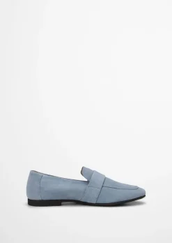 Loafer Model Safina aus weichem Velours-Rindleder