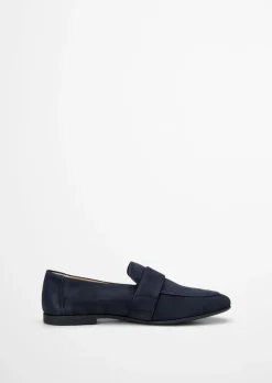 Loafer Model Safina aus weichem Velours-Rindleder