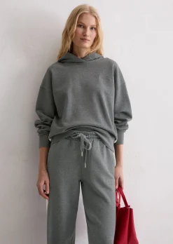 Logo-Kapuzensweatshirt relaxed aus Organic Cotton