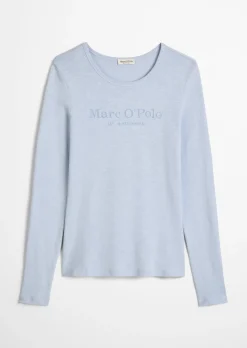 Logo-Longsleeve regular aus Slub Jersey