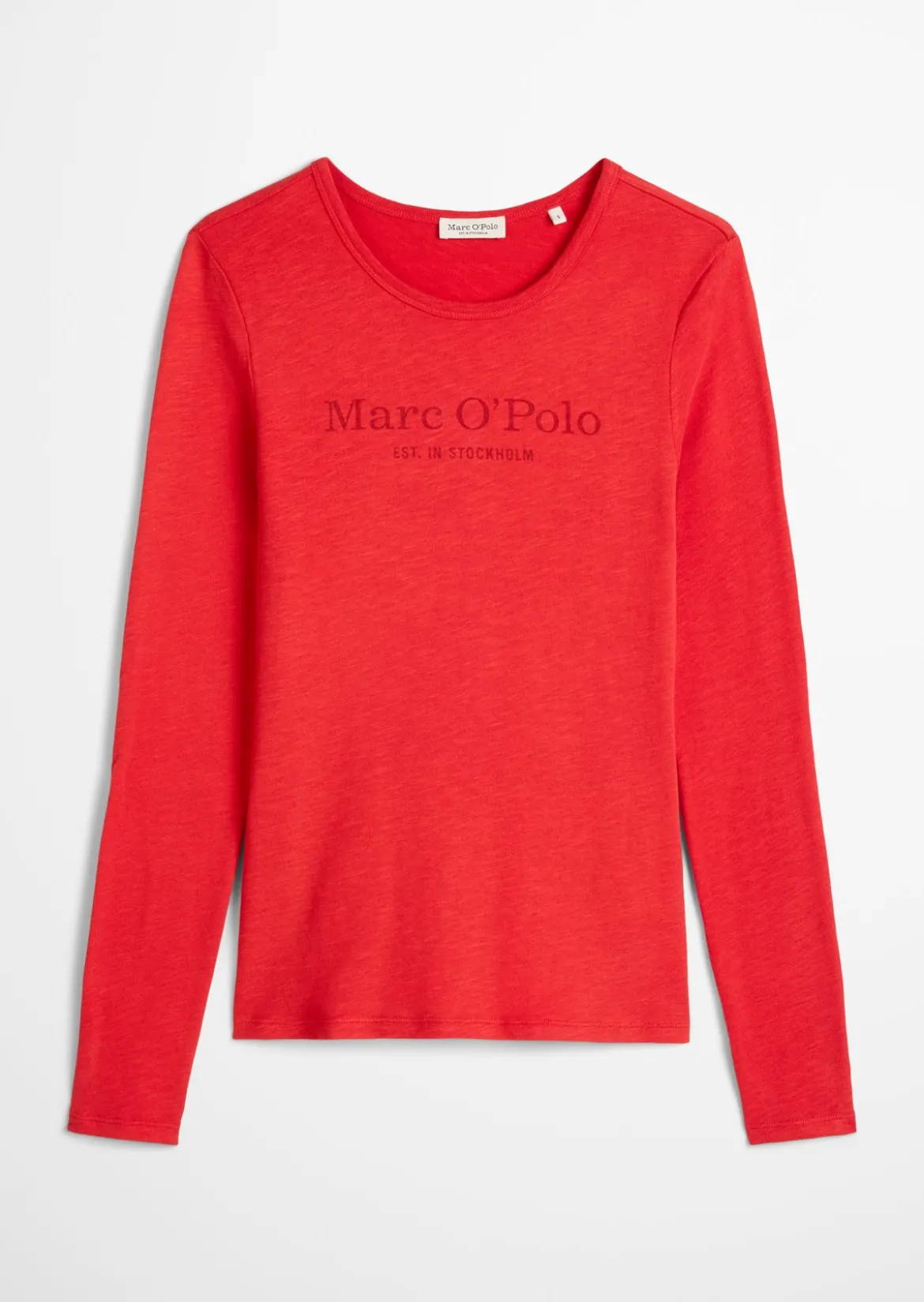 Logo-Longsleeve regular aus Slub Jersey