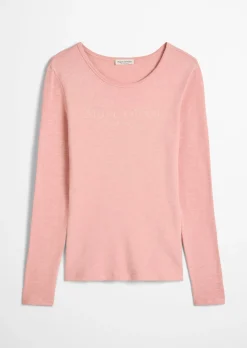 Logo-Longsleeve regular aus Slub Jersey
