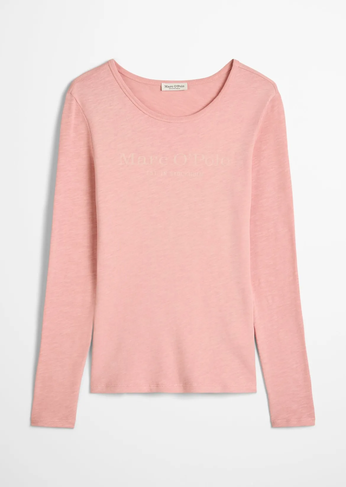 Logo-Longsleeve regular aus Slub Jersey