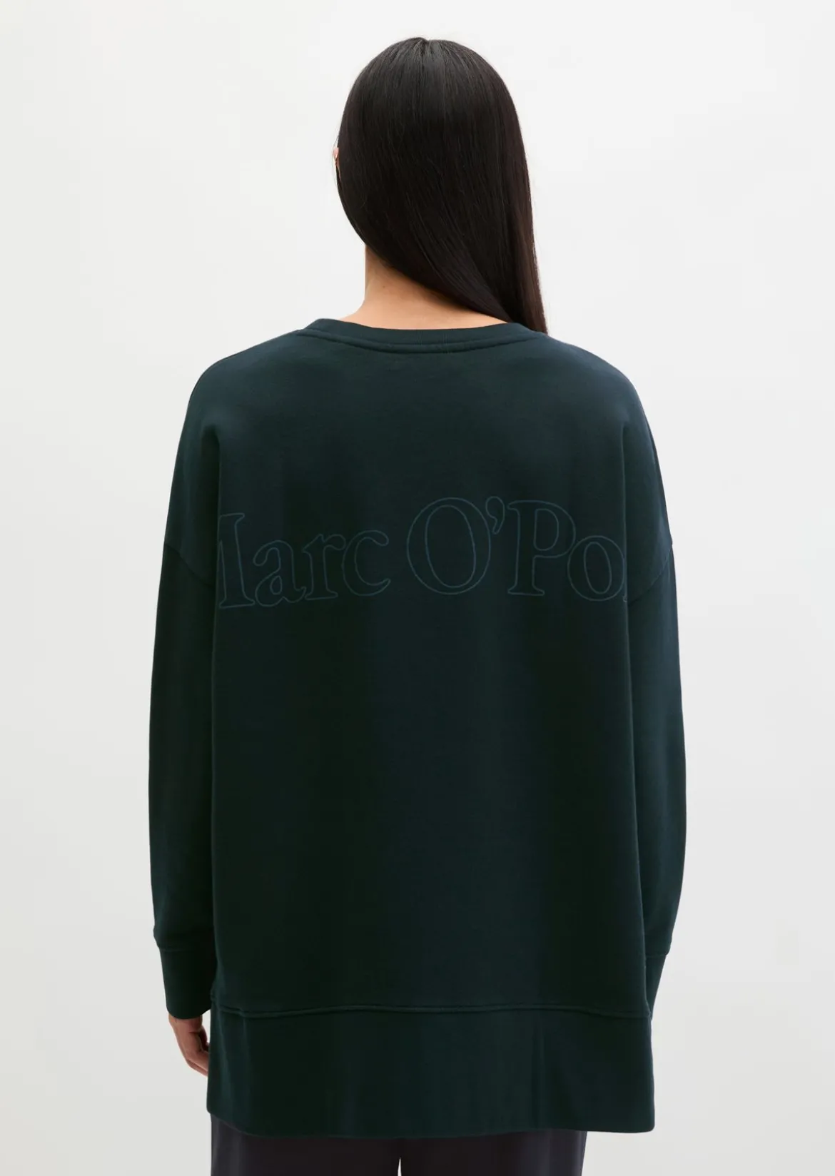 Logo-Sweatshirt loose aus Organic Cotton