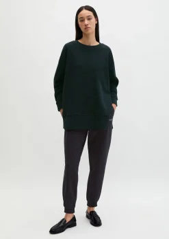 Logo-Sweatshirt loose aus Organic Cotton