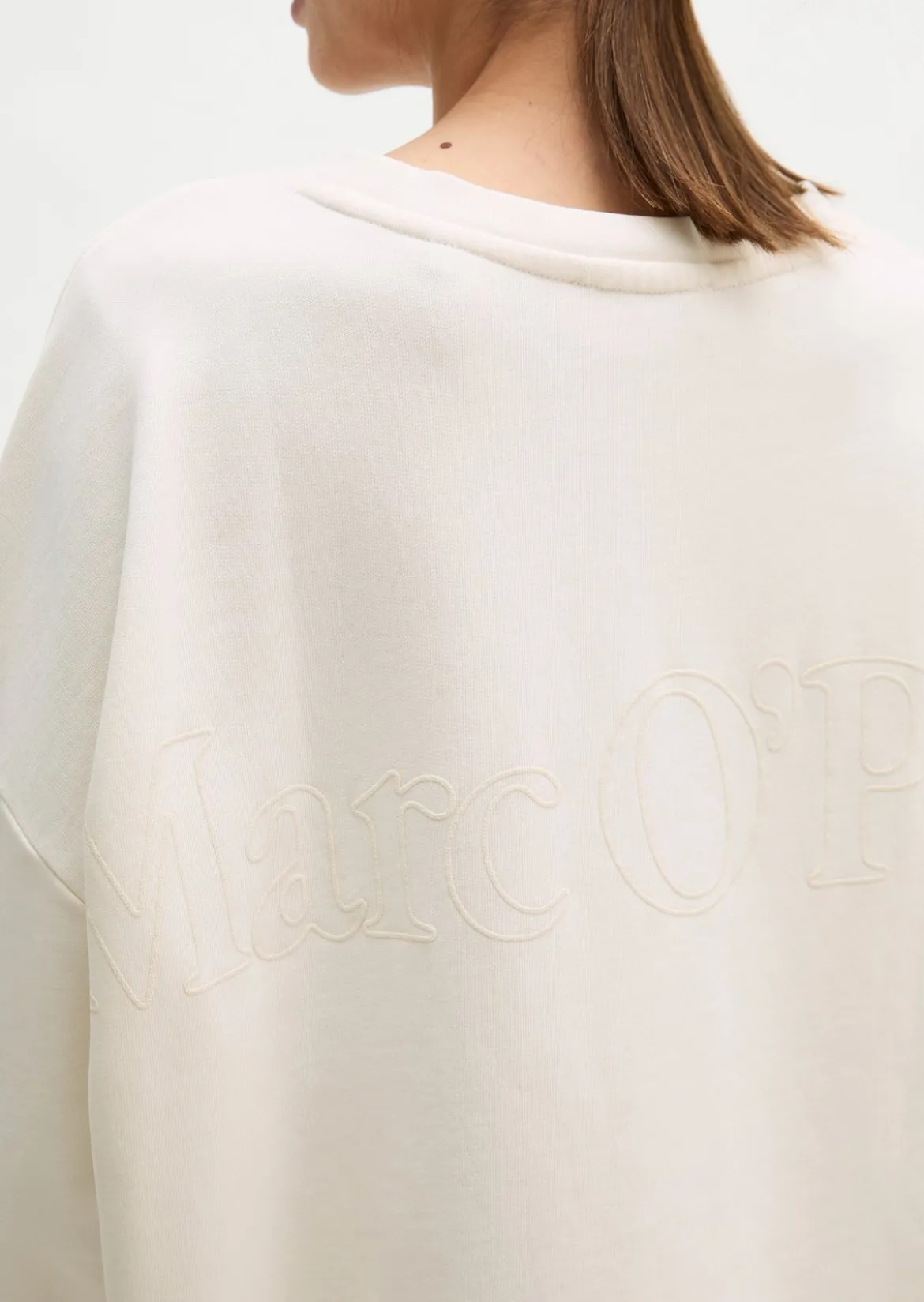 Logo-Sweatshirt loose aus Organic Cotton