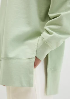 Logo-Sweatshirt loose mit recycelter Baumwolle