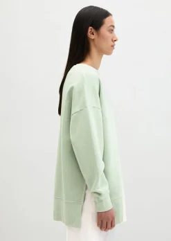 Logo-Sweatshirt loose mit recycelter Baumwolle