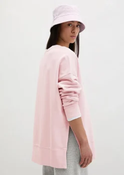 Logo-Sweatshirt loose mit recycelter Baumwolle
