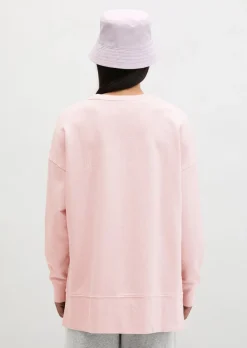Logo-Sweatshirt loose mit recycelter Baumwolle