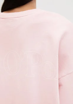 Logo-Sweatshirt loose mit recycelter Baumwolle