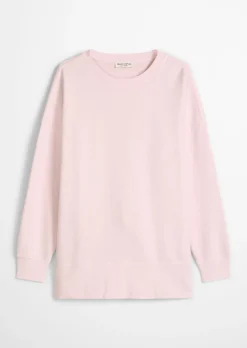 Logo-Sweatshirt loose mit recycelter Baumwolle