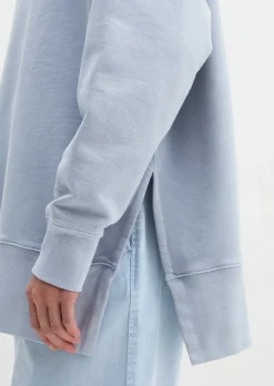 Logo-Sweatshirt loose mit recycelter Baumwolle