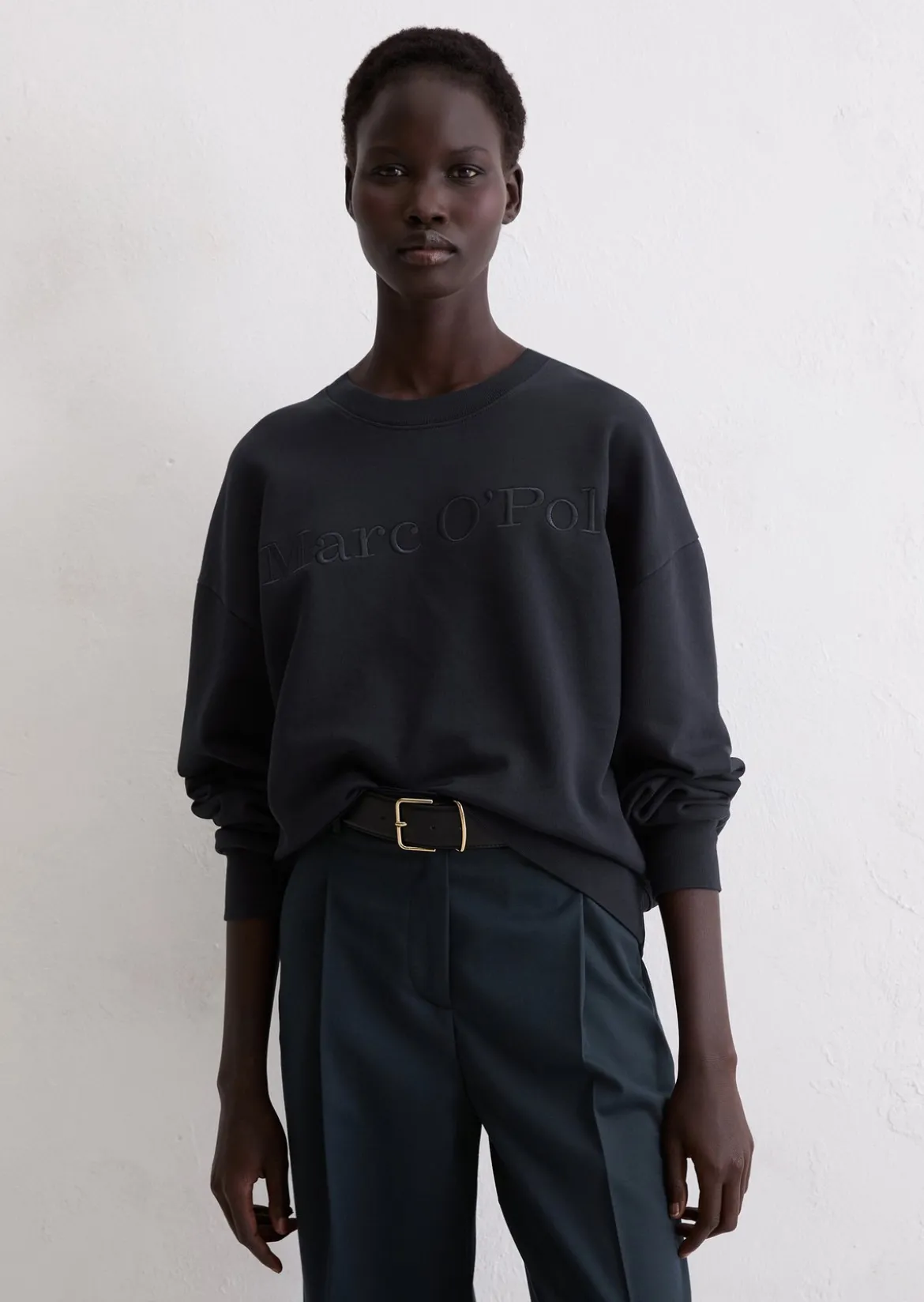 Logo-Sweatshirt relaxed aus Organic Cotton