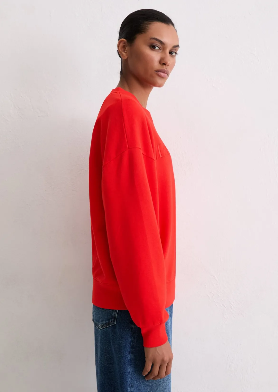 Logo-Sweatshirt relaxed aus Organic Cotton