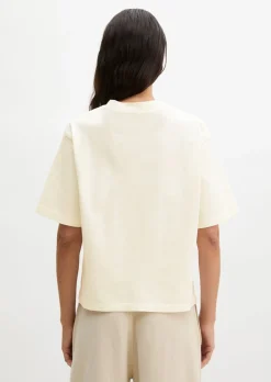 Logo-T-Shirt regular aus recycelter und Bio-Baumwolle