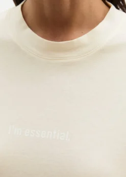 Logo-T-Shirt regular aus recycelter und Bio-Baumwolle