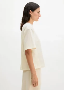 Logo-T-Shirt regular aus recycelter und Bio-Baumwolle