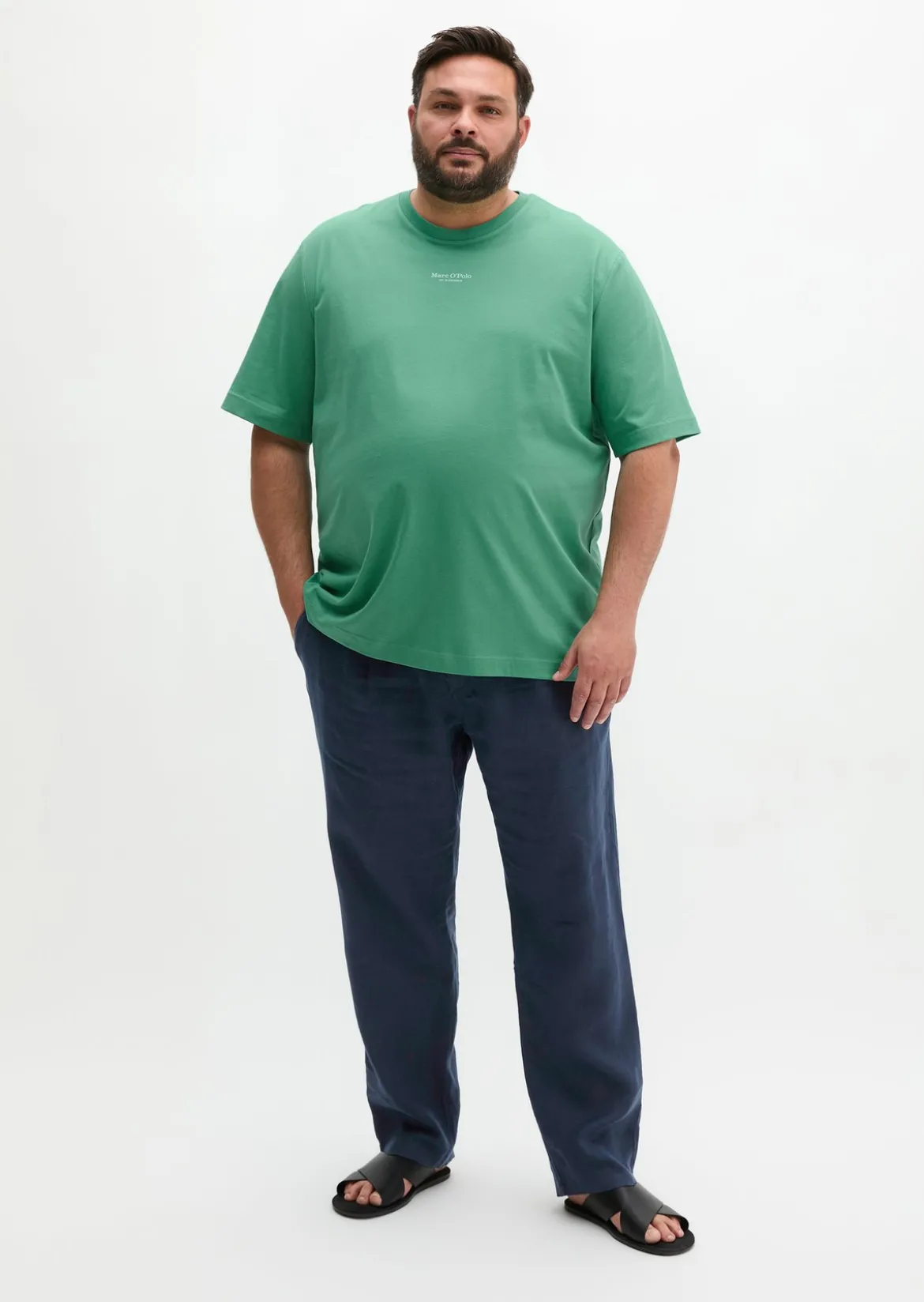 Logo-T-Shirt regular aus reiner Bio-Baumwolle