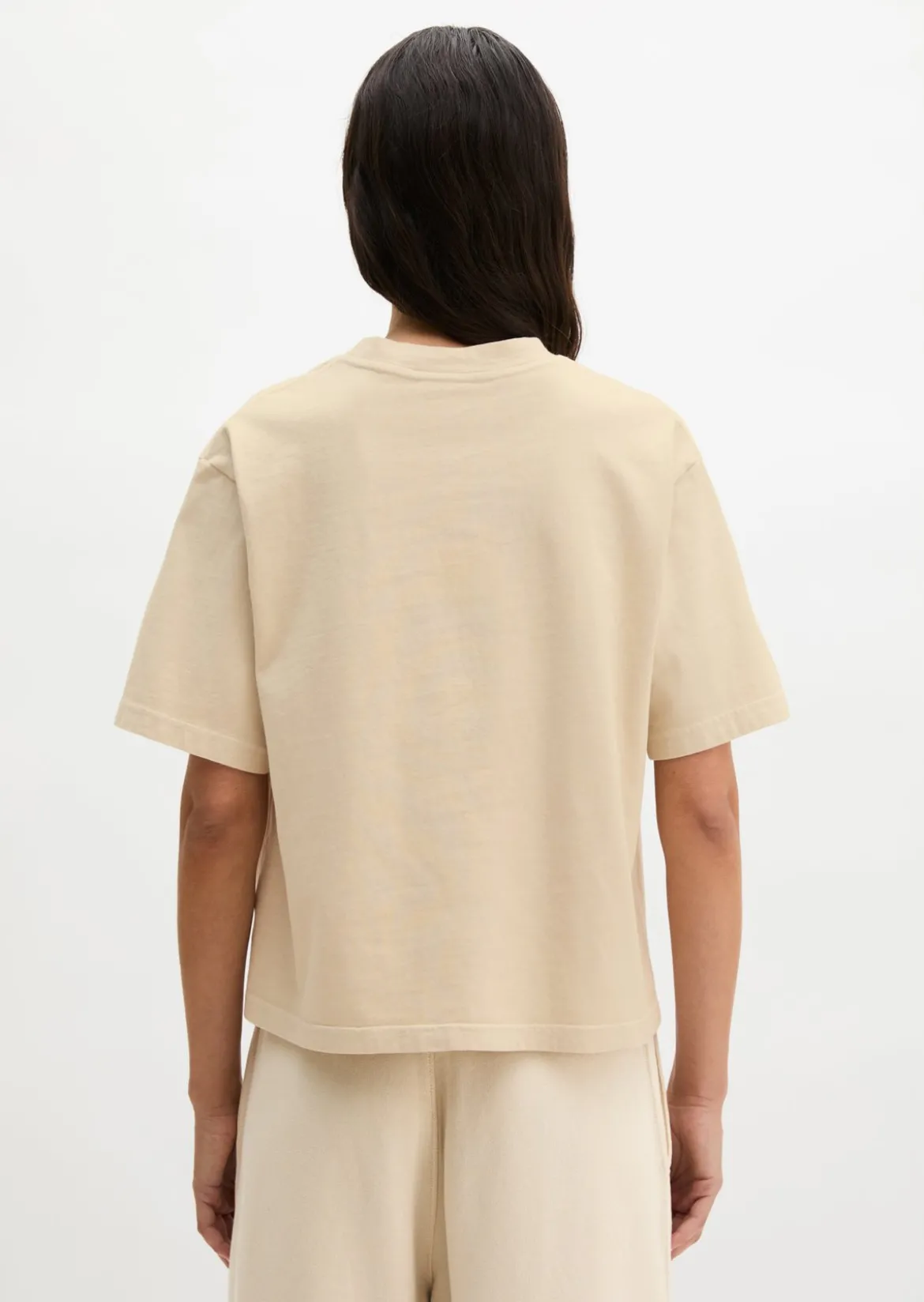 Logo-T-Shirt regular aus recycelter und Bio-Baumwolle