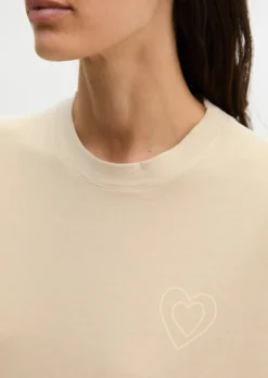 Logo-T-Shirt regular aus recycelter und Bio-Baumwolle