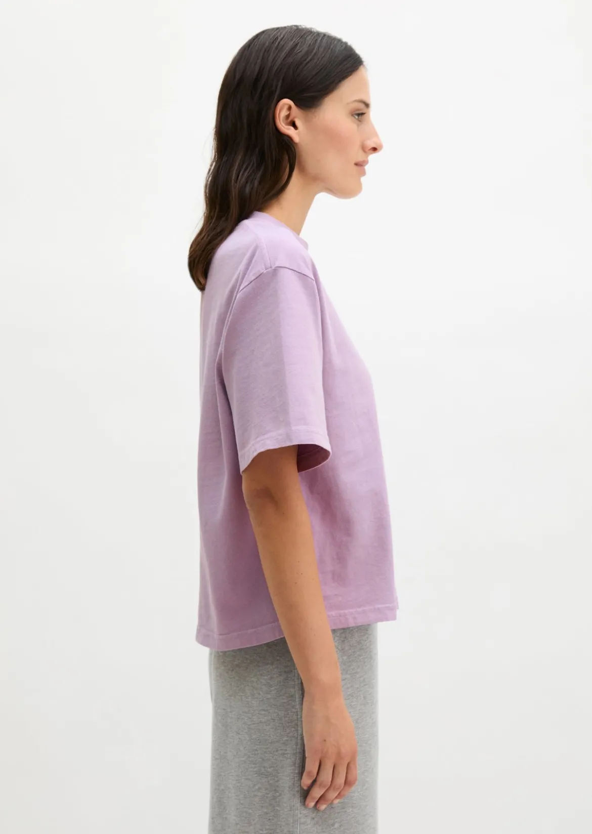 Logo-T-Shirt regular aus recycelter und Bio-Baumwolle