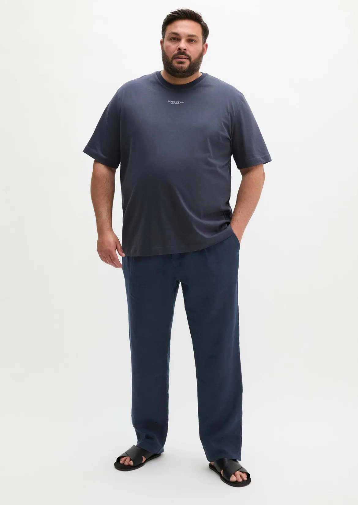 Logo-T-Shirt regular aus reiner Bio-Baumwolle