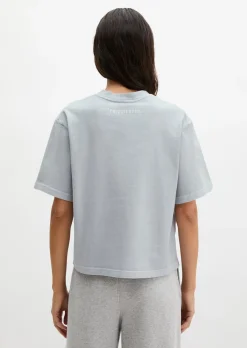 Logo-T-Shirt regular aus recycelter und Bio-Baumwolle
