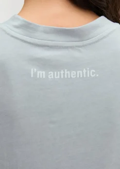 Logo-T-Shirt regular aus recycelter und Bio-Baumwolle