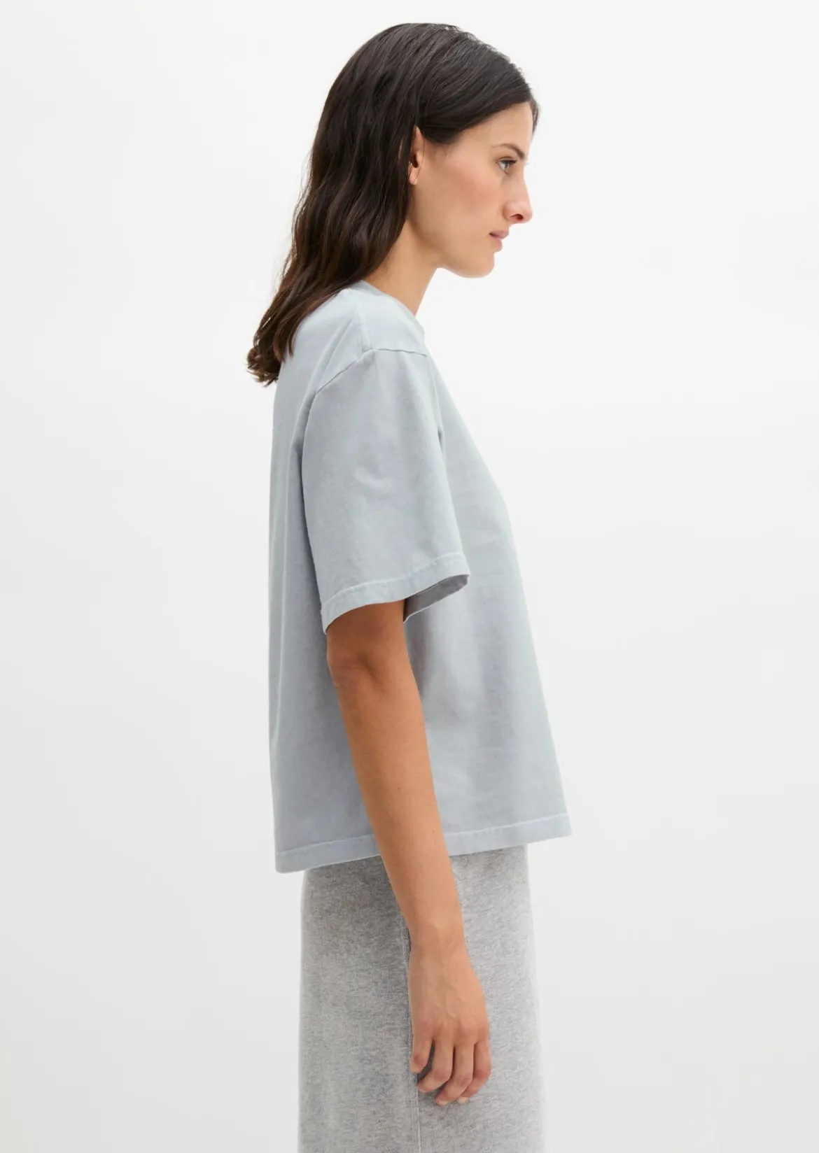 Logo-T-Shirt regular aus recycelter und Bio-Baumwolle