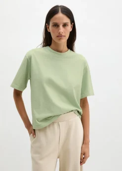 Logo-T-Shirt regular aus recycelter und Bio-Baumwolle