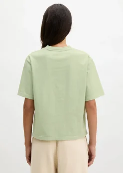 Logo-T-Shirt regular aus recycelter und Bio-Baumwolle
