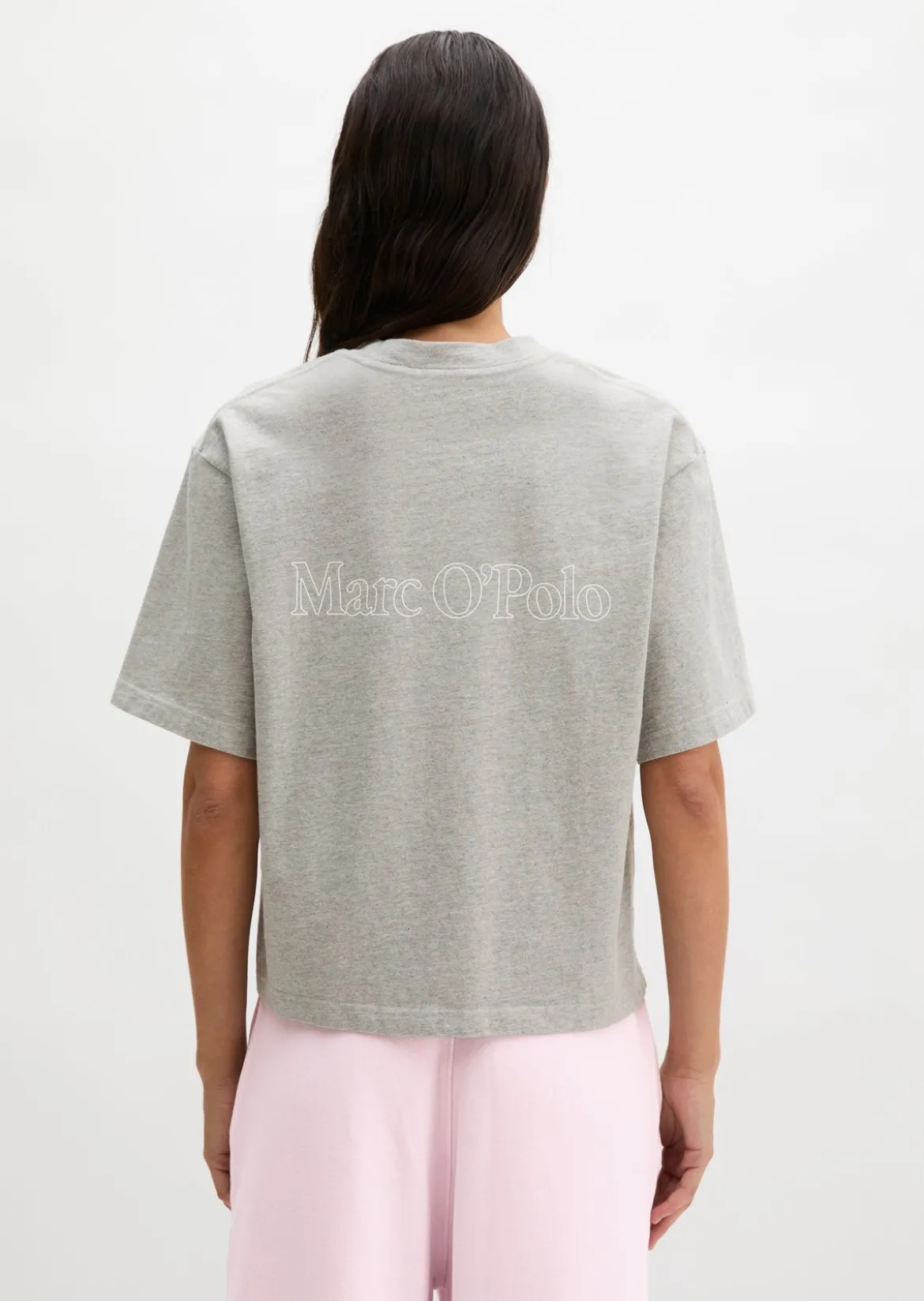 Logo-T-Shirt regular aus recycelter und Bio-Baumwolle