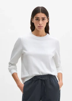 Longlseeve relaxed aus Light Interlock-Jersey