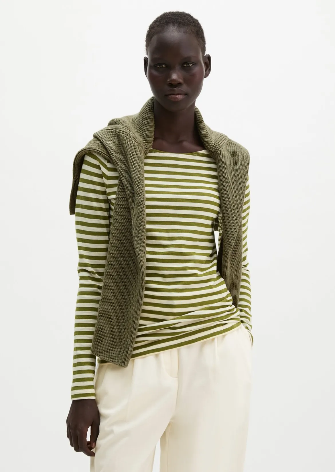 Longsleeve aus Organic-Cotton-Slub-Jersey