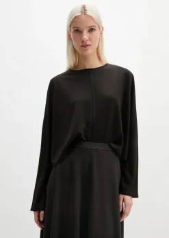 Longsleeve cropped aus LENZING™ ECOVERO™