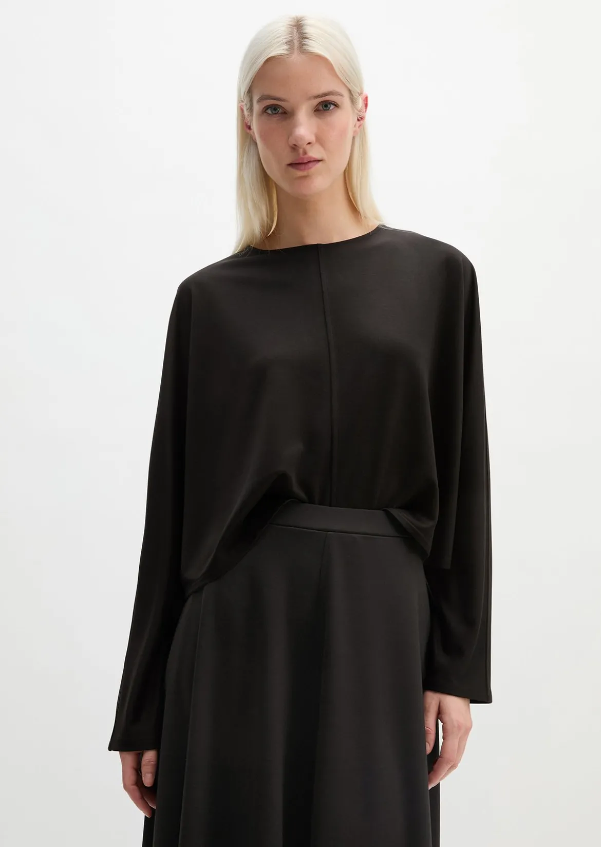 Longsleeve cropped aus LENZING™ ECOVERO™
