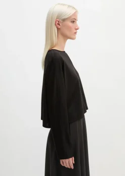 Longsleeve cropped aus LENZING™ ECOVERO™