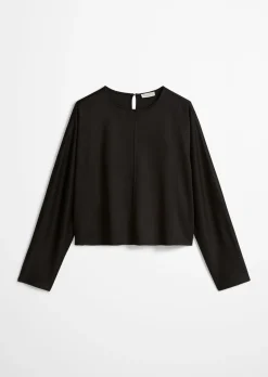 Longsleeve cropped aus LENZING™ ECOVERO™