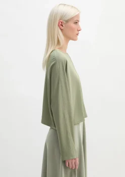 Longsleeve cropped aus LENZING™ ECOVERO™