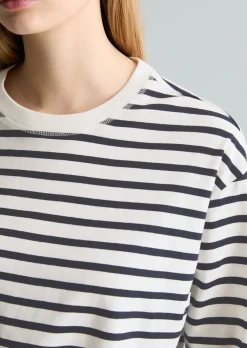 Longsleeve regular aus Heavy Slub Jersey
