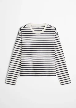 Longsleeve regular aus Heavy Slub Jersey