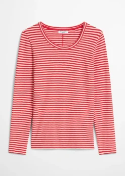 Longsleeve regular aus Heavy Slub Jersey
