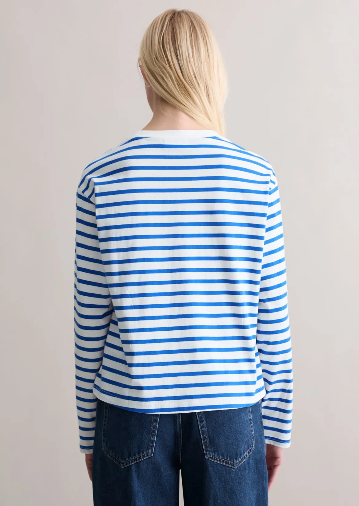 Longsleeve regular aus Heavy Slub Jersey